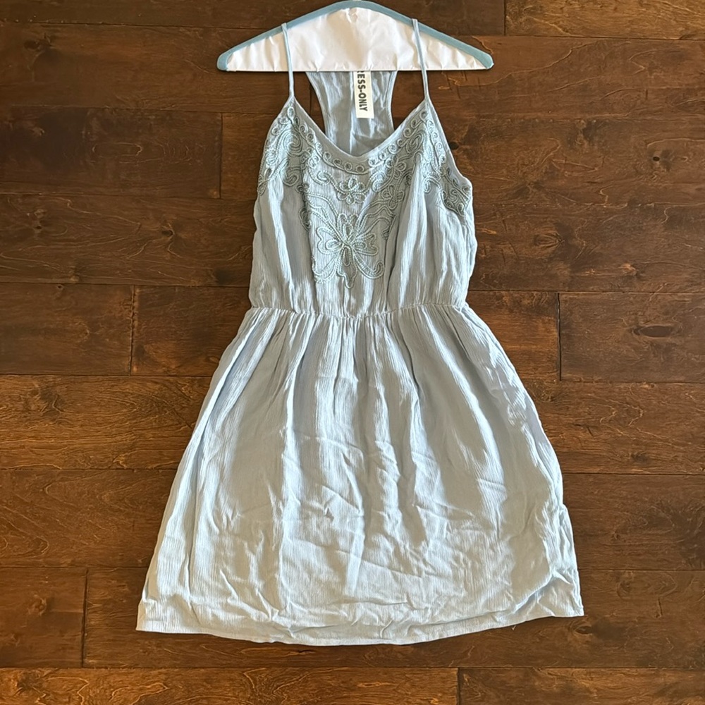 Miami Light Blue Floral Sundress